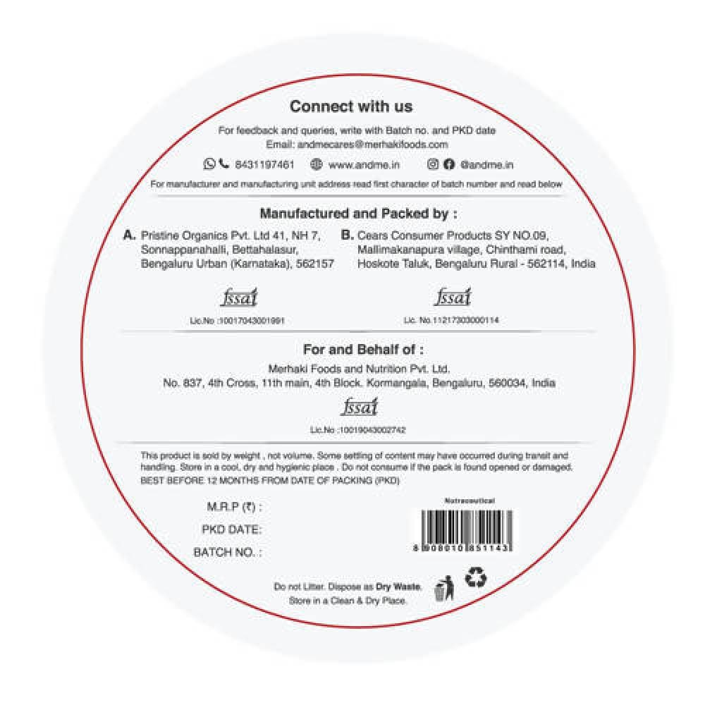 &Me Biotin Plant Based Complete Hair Nutrition - Distacart